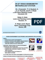 Discussion of Venus Seismometry and A Meteorology Station: Glenn Research Center at Lewis Field