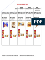 Breakfast Menu Sy19