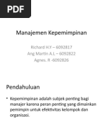 Download Manajemen Kepemimpinan by Richard Hardy Yuwono SN38697273 doc pdf