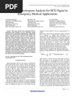 Improved Spectrogram Analysis For ECG Signal in Emergency Medical Applications