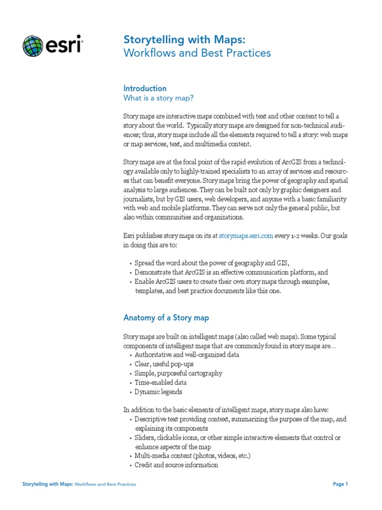Building Story Maps Arc Gis Esri