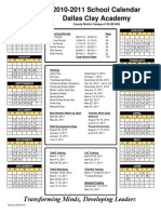 2010-2011 Calendar Amarillo | PDF | Schools | Observances