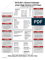 2010-2011 Calendar El Paso
