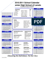 2010-2011 Calendar Laredo