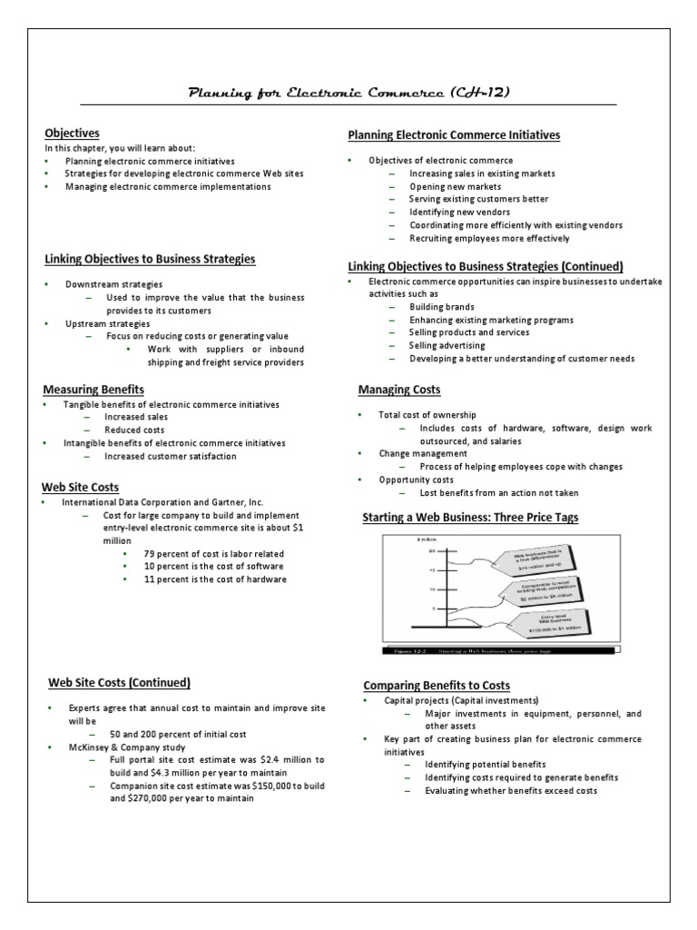 E-Commerce Planning Strategies | PDF | E Commerce | Strategic Management