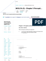 SRobins OB10e MCQ Ch (5) - Chapter 5 Perception and Individual Decision Making MULTIPLE CHOICE What is Perception and Why is It Important 1 a Process