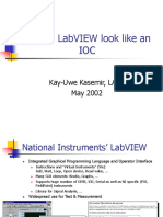 Making Labview Look Like An Ioc: Kay-Uwe Kasemir, Lanl May 2002