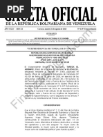 Gaceta Oficial Extraordinaria 6397 (Reimpresión)