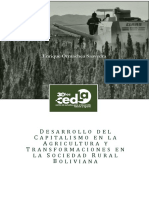 Desarrollo Del Capitalismo en Agricultura Transformaciones en Sociedad Rural Boliviana 0