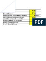 Solar PV Calculation v.0