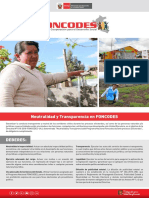 Afiche Neutralidad y Transparencia Foncodes