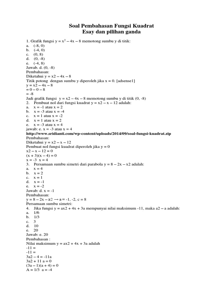 Soal Matematika