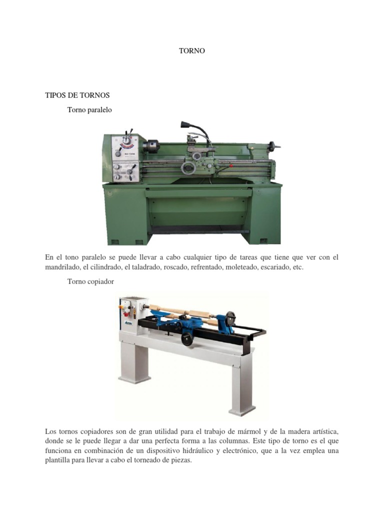 torno y fresadora en ingl�s