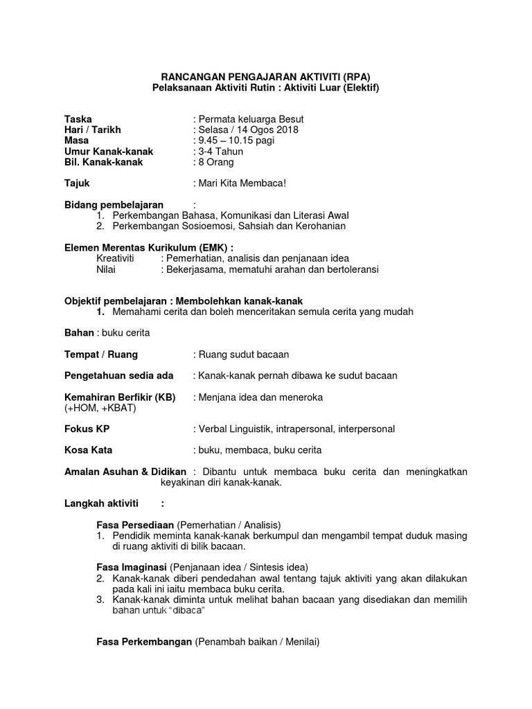Rpa Rutin 14 8 Membaca