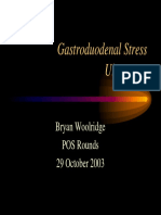 Gastro Duodenal Stress Ulceration