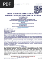 DESIGN OF SERVICE APPLICATION FOR AUTO DETAILING