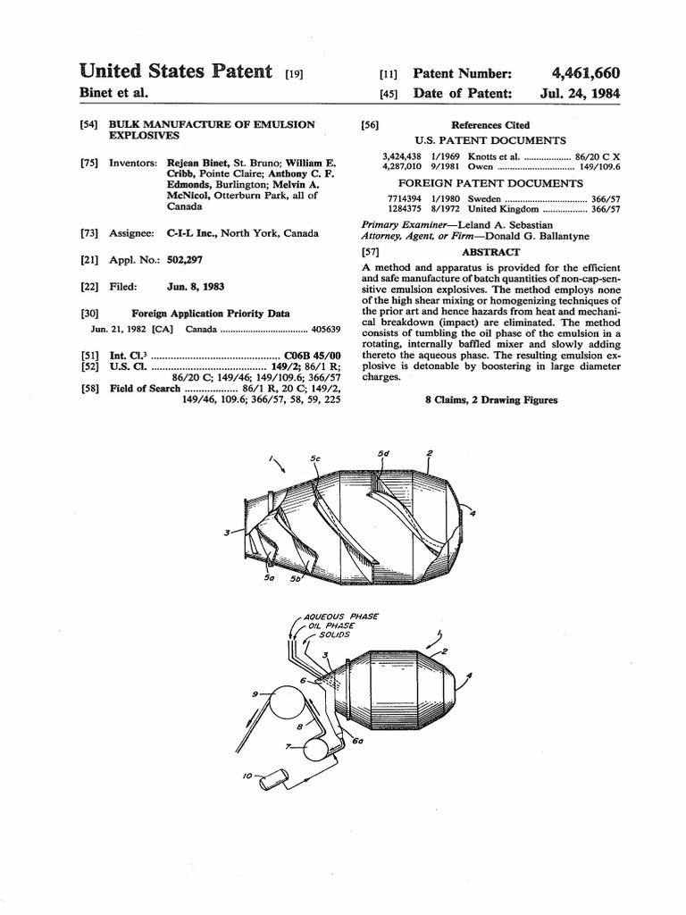 United States Patent (19) : 11 Patent Number: 4,461,660 45) Date of ...