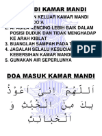 Adab Di Kamar Mandi