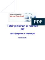 Tafsir Pimpinan Ar Rahman PDF