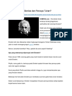 Apakah Einstein Berdoa Dan Percaya Tuhan