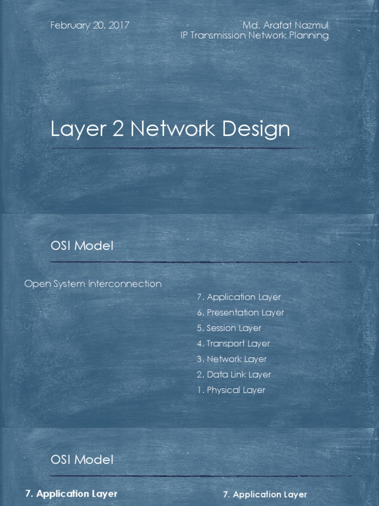 Network Design & OSI Model Guide | PDF | Network Switch | Osi Model