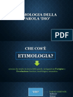 Etimologia Della Parola Dio'