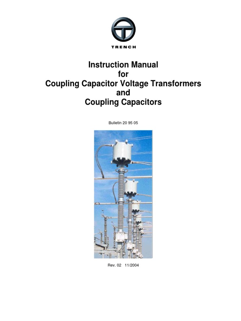 CVT and Coupling Capacitor Manual | PDF | Capacitor | Transformer