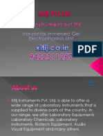 Horizontal Immersed Gel Electrophoresis Unit - Xitij Instrument PVT LTD