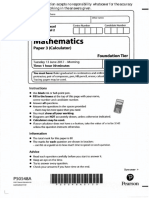 	 GCSA Mathematics June 2017 Foundation Paper 3