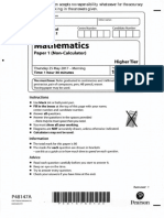 GCSA MATHEMATICS 1heigher 2017