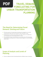 Travel Demand Forecasting For Urban Transportation