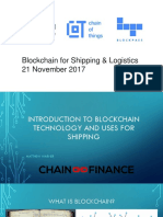 Blockchain Shipping and Logistics Presentation Sli