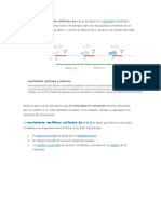 Movimiento Rectilíneo Uniformemente