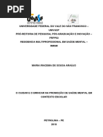 O CUIDAR E O BRINCAR NA PROMOÇÃO DE SAÚDE MENTAL EM CONTEXTO ESCOLAR
