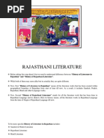 Literature of Rajasthan