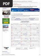 Malaysia Public Holidays & School Holidays 2018 Calendar - One Stop Malaysia