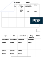 BASKETBALL Final Scoresheet