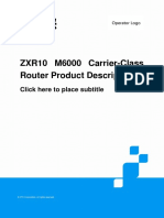 ZXR10 M6000 Carrier-Class Router Product Description