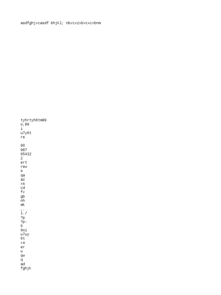 Asdfghjvcasdf BHJKL NBVCXZXBVCXCVBNM | PDF