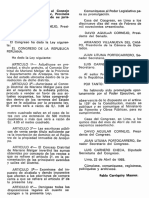LEY 16982 Adjudicando en propiedad al concejo distrital de  Mariano Melgar , provincia de Arequipa los terrenos de su jurisdicción