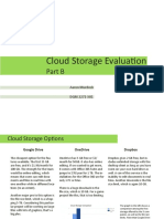 Cloud Storage Evaluation Part B
