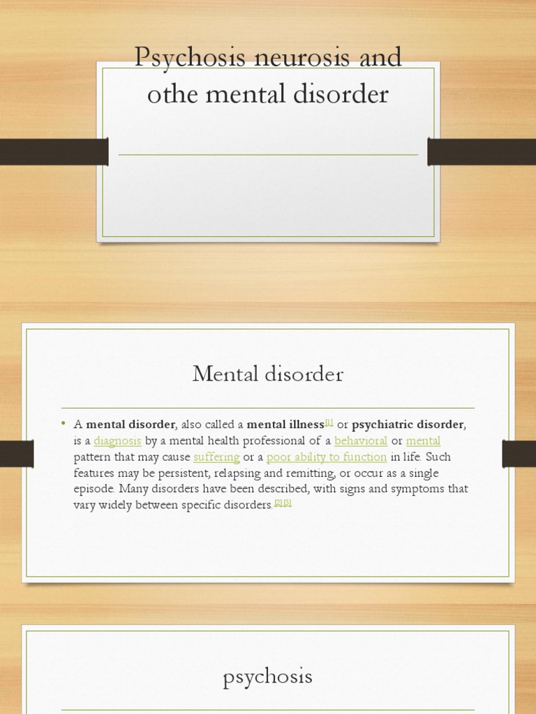 Understanding Psychosis and Neurosis | PDF | Psychosis | Phobia