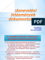 A Köznevelési Intézmények Dokumentumai PDF
