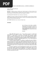 A Antinomia Da Metafisica Banal