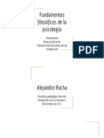 Fundamentos Filosóficos de La Psicología