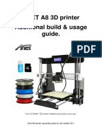 ANET A8 3D Printer Additional Build & Usage Guide