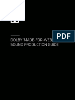 Dolby Made For Web Sound Production Guide