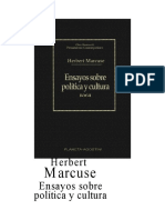 Marcuse Herbert Ensayos Sobre Politica y Cultura PDF