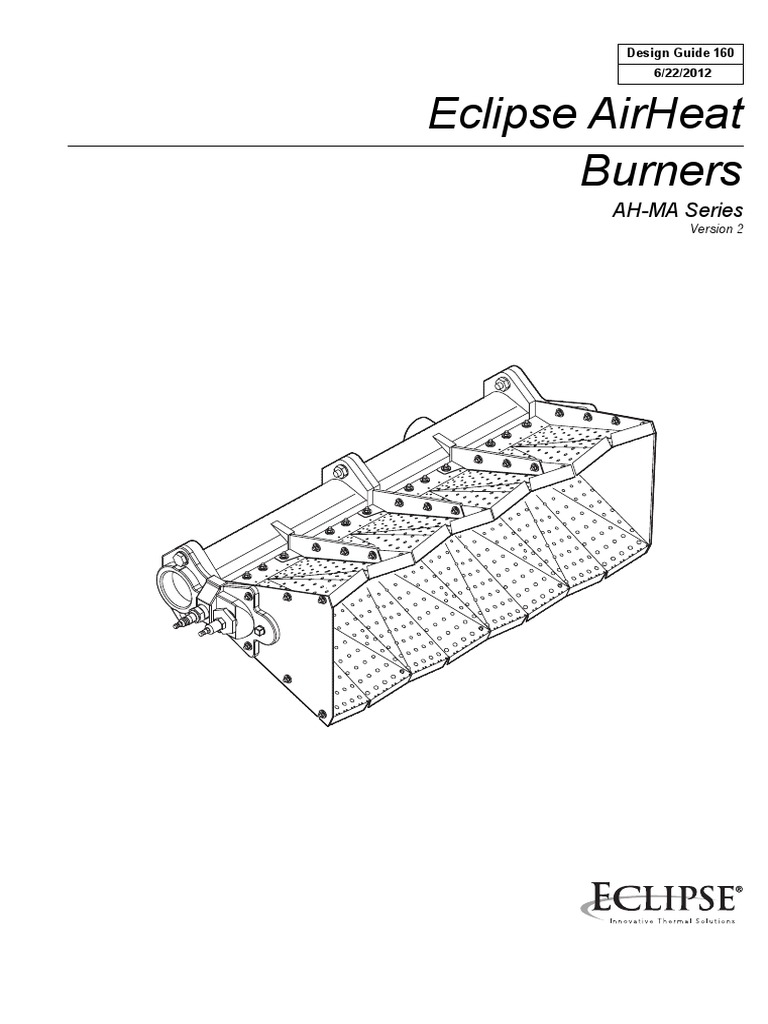 Eclipse Airheat Burners AhMa Series PDF Silicon Dioxide Fuels