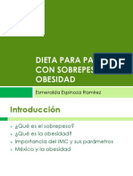 Dieta para Pacientes Con Sobrepeso y Obesidad